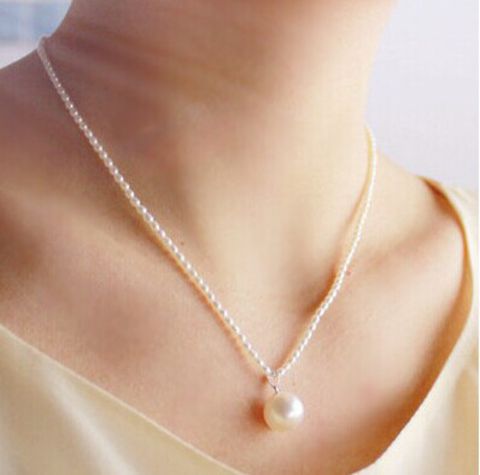 Vòng cổ ngọc trai 2-3mm Hạt kê nước ngọt tự nhiên Vòng đeo tay nhiều lớp đơn giản 925 Sterling Silver Điều chỉnh - Vòng đeo tay Clasp vòng cổ vàng tây nữ
