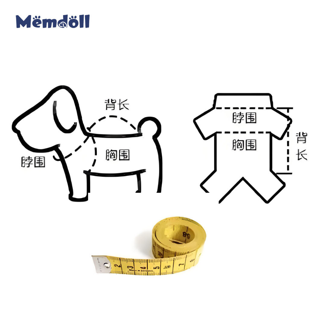 Memdoll定制 宠物服装定制一对一制版狗猫衣服量体定做