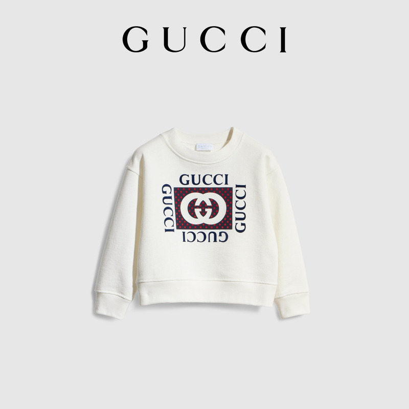 [New Style] Gucci Children's Printed Cotton Sweatshirt