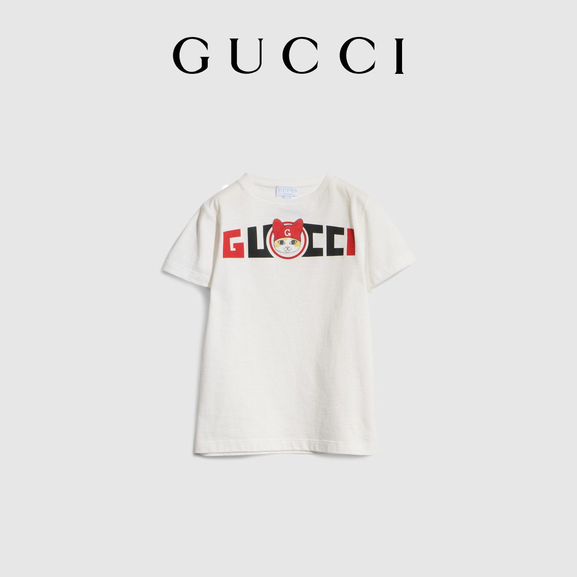 [สไตล์ใหม่] เสื้อยืดผ้าฝ้ายพิมพ์ลายของ Gucci สำหรับเด็ก