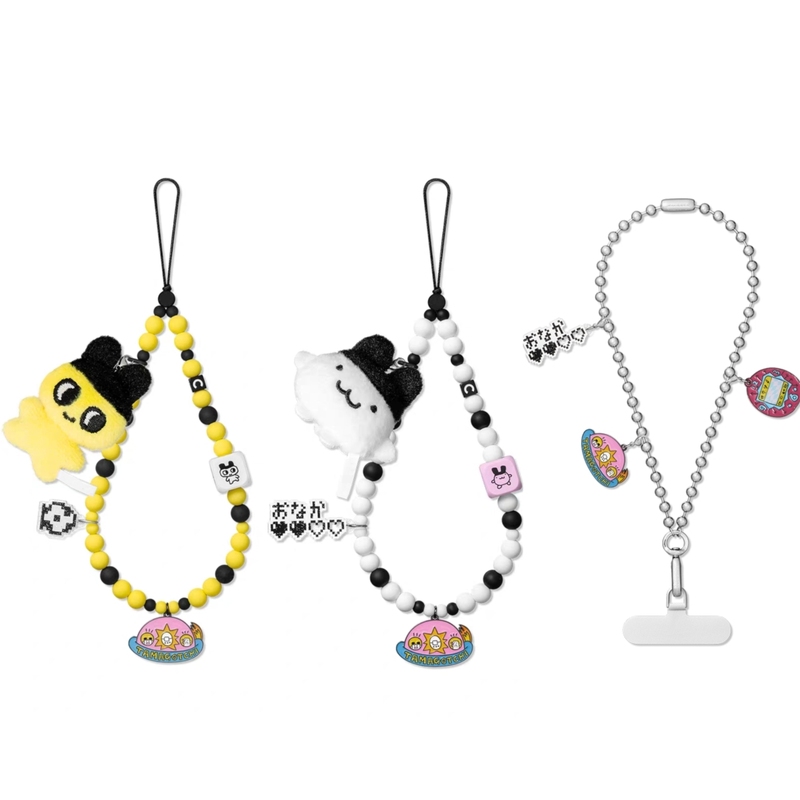New Collaboration Tamagotchi Phone Chain Silicone Pendant Wristband Celebrity Style Women's Anti-Loss Portable Strap