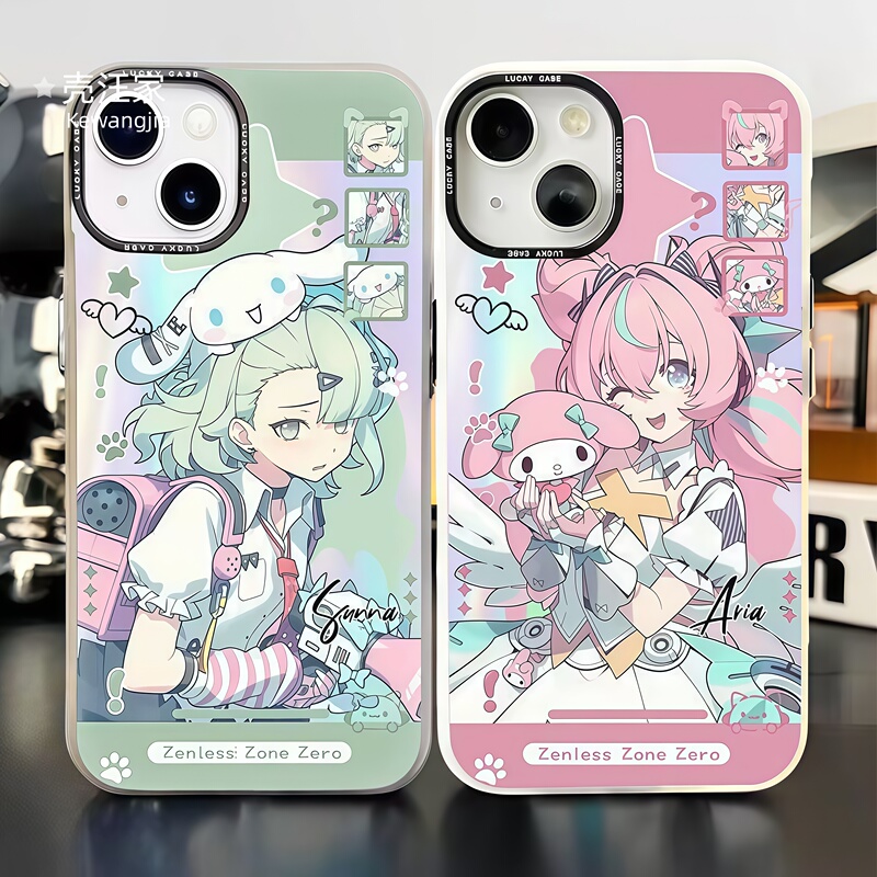 Absolute Zero Phone Case Ai Rui Qianxia Nan Gong Yu Suitable for iPhone 17 Apple 16 Huawei Mate 80 Honor 500 Redmi K90 Xiaomi 17 Iqoo 15 Gold Gradient Protective Case Anime Style