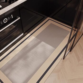 Oil-proof and waterproof kitchen floor mat, large size, special water-absorbent, wipeable, cut-to-size p, no-clean leather carpet feet