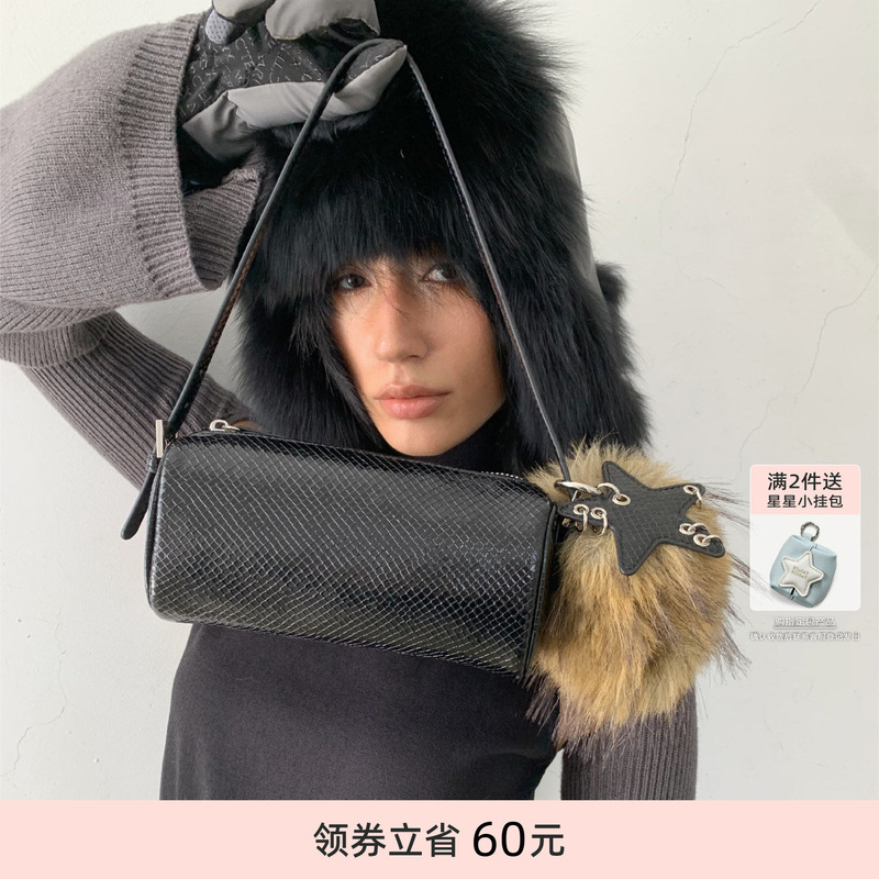 Ecoday Spring and Summer New Pen Holder Bag Mini Pen Bag Cylindrical Hand-Held Mobile Phone Bag Women's Small Bag Small Square Bag Ecoday Spring and Summer New Pen Holder Bag Mini Pen Bag Cylindrical Hand-Held Mobile Phone Bag Women's Small Bag Small Square Bag