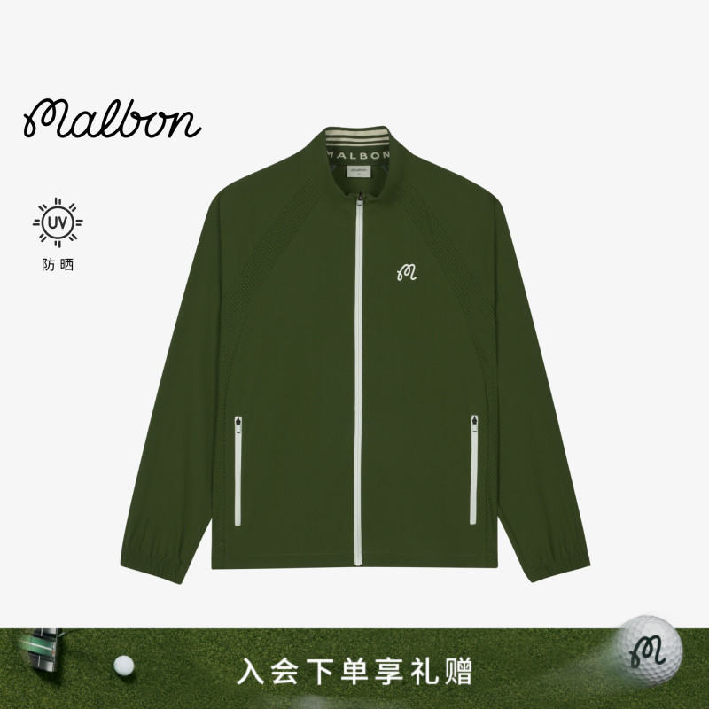 Malbon Golf Su26 Extension Men's Sports Outdoor Lightweight Micro-Porous Anti-Uv Sun Protection Clothing