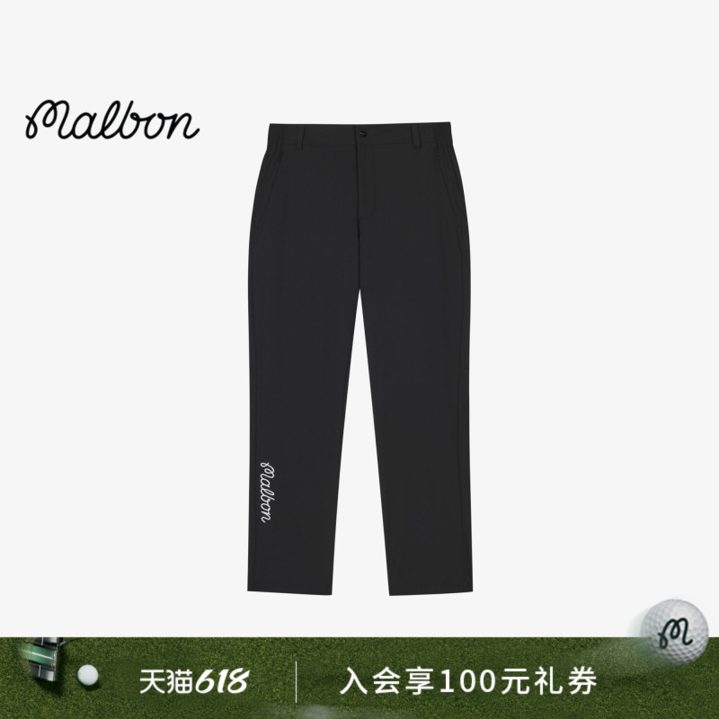 [New Summer Style] Malbon Golf Men's Sports Outdoor Lightweight Slim Straight Casual Pants