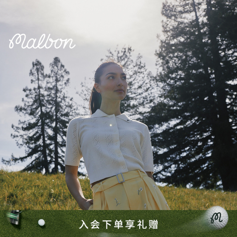 【Early Autumn New Arrival】Malbon Golf Womens Fall 26 Ren Women's Slim Fit Polo Shirt 【Early Autumn New Arrival】Malbon Golf Womens Fall 26 Ren Women's Slim Fit Polo Shirt