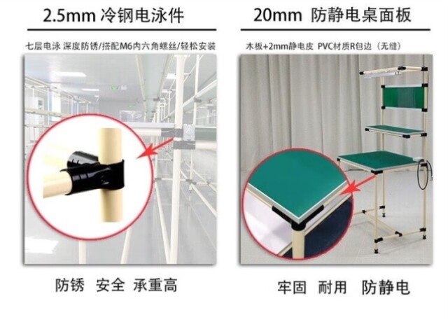 Мучительный 福犀防静电周转车物料架多功能手推车工作台实验桌操作台多层工具