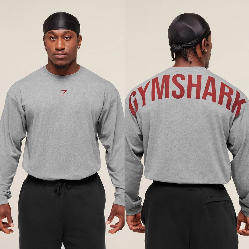Back Lettering Sports Long-Sleeved T-Shirt Sweatshirt Sports Fitness Clothing Loose Fit Spring and Autumn New Style Back Lettering Sports Long-Sleeved T-Shirt Sweatshirt Sports Fitness Clothing Loose Fit Spring and Autumn New Style