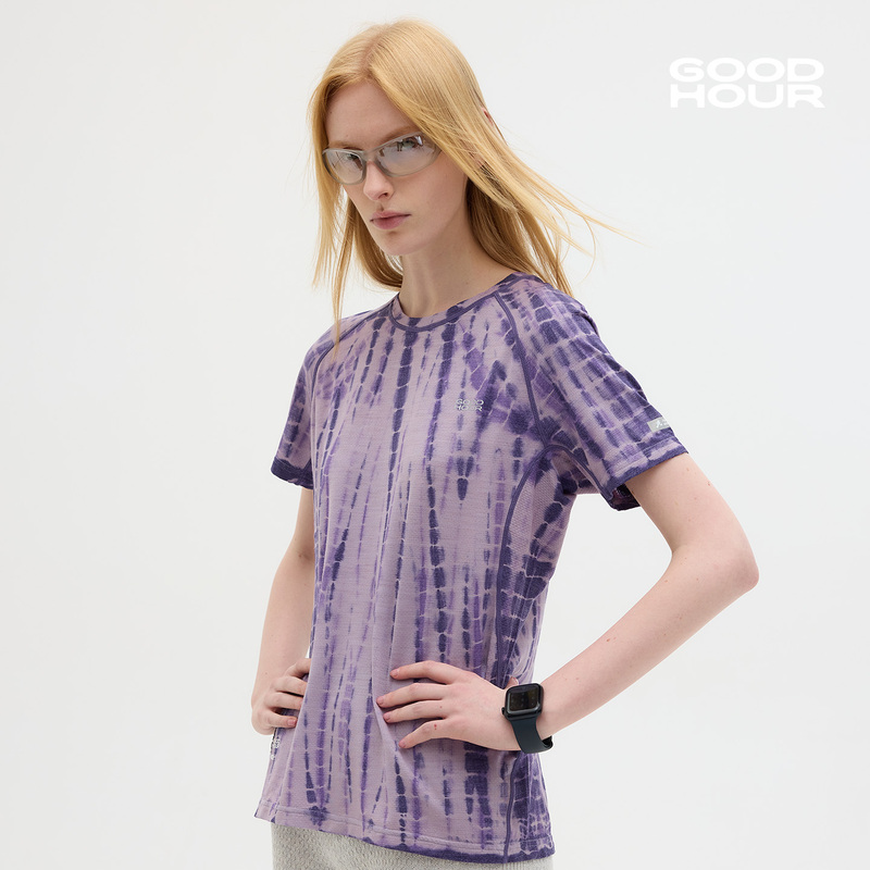 Goodhour Tie-Dye Sports Quick-Drying Coolmax ® Merino Wool Moisture-Wicking Short-Sleeve T-Shirt Goodhour Tie-Dye Sports Quick-Drying Coolmax ® Merino Wool Moisture-Wicking Short-Sleeve T-Shirt