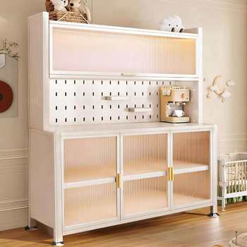 Baby feeding table storage cabinet baby supplies storage rack floor-mounted multi-layer multi-function large-capacity storage cabinet