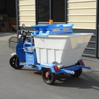 保洁三轮车电动环卫车单桶环卫垃圾清运车垃圾车