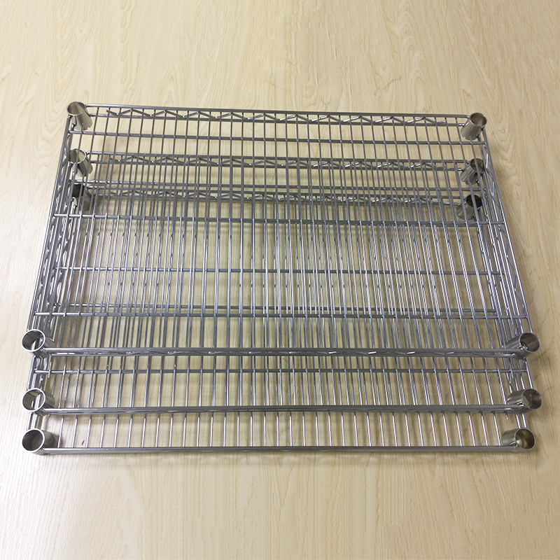 Thickened Mesh Wire Storage Rack with Chrome-Plated Mesh Panels, DIY Combination Storage Rack, Mesh Layer for 25.4 Pipe Shelf Board