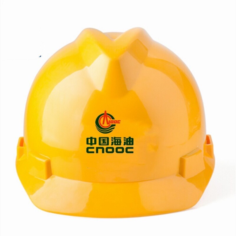 CNOOC safety helmet V-shaped reinforced ABS crew helmet CNOOC logo helmet