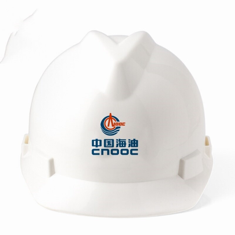CNOOC safety helmet V-shaped reinforced ABS crew helmet CNOOC logo helmet