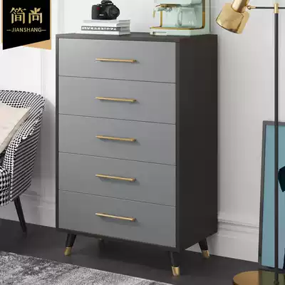 Nordic chest light luxury bedroom storage cabinet simple modern multifunctional storage cabinet living room drawer type integral cabinet