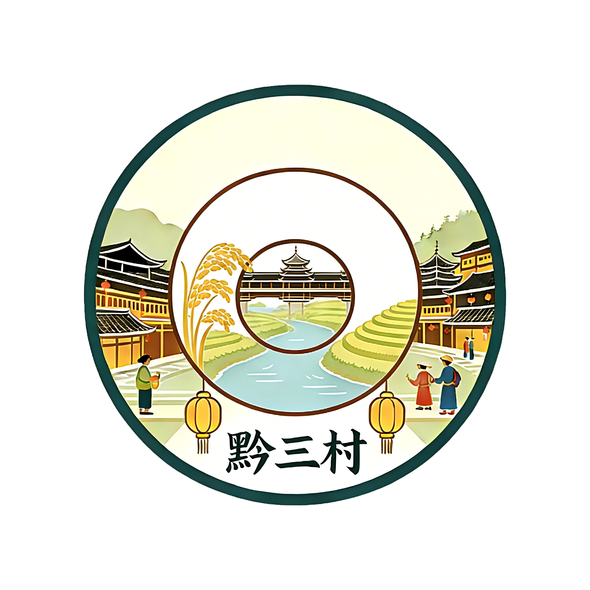黔三村优品会的LOGO
