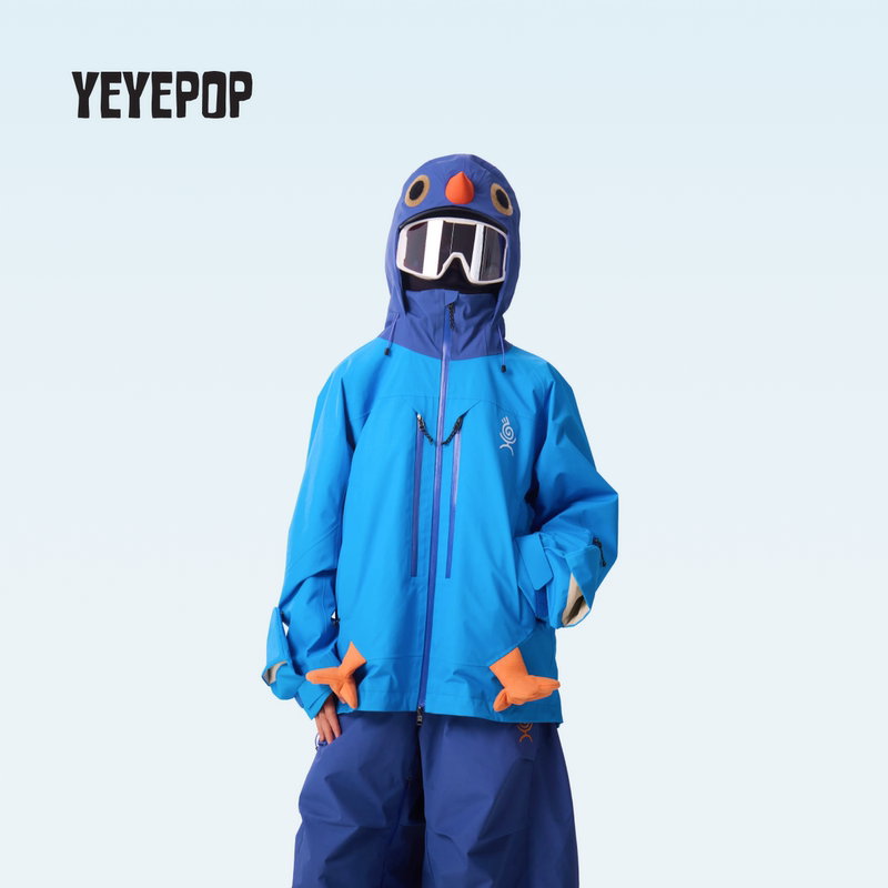 Yeyepop Very Blue Not Pigeon 27 New Model Ski Jacket for Men and Women, Professional Thermal Storage, Windproof, Waterproof, Wear-Resistant, Loose-Fitting Top Yeyepop Very Blue Not Pigeon 27 New Model Ski Jacket for Men and Women, Professional Thermal Storage, Windproof, Waterproof, Wear-Resistant, Loose-Fitting Top