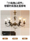 All-Copper American-Style Vintage Living Room Chandelier, Light Luxury French-Style Elegant Dining Room Lamp, High-End Bedroom Designer Crystal Lamp