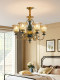 All-Copper American-Style Luxury Living Room Chandelier, European-Style Villa Grand Dining Room and Bedroom Lamp, French Light Luxury High-End Lighting Fixtures