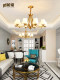All-Copper American-Style Chandelier for Living Room, Simple Modern Home Lighting for Dining Room, Bedroom, Country-Style, European-Style Pure Copper Chandelier