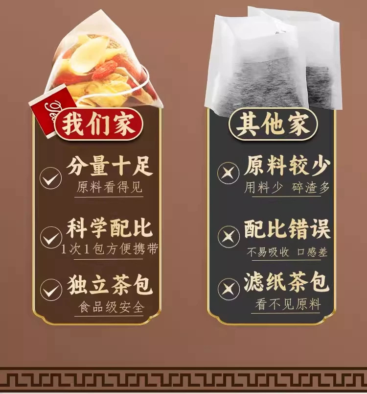 Sha Yuan Zi Wu Zi Herbal Tea Blend 30 Tea Bags Traditional TCM Wellness Infusion for Men 150g quality and texture