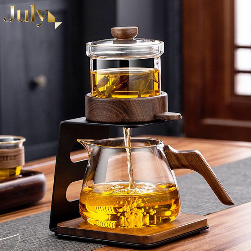 Yuqiyue Tea Set Heat-Resistant Glass Automatic Lazy Tea Maker 2026 New High-End Tea Brewing Gadget