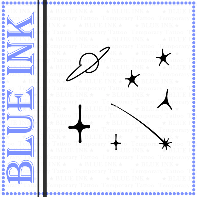 Blueink Good Night Stickers】212 Pocket Starry Sky Simple Little Planet Starry Sky Tattoo Stickers