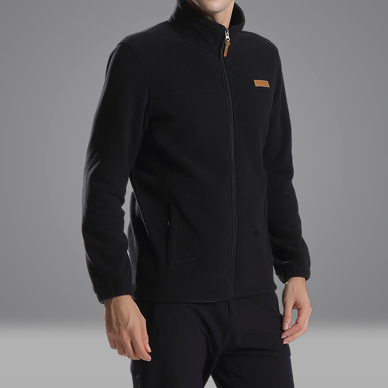 Spring Autumn Season Outdoor Grip Suede Jersey Male Thickened Two-sided Suede Collar Sportshirt Men's Warm Rocking Grain Suede Jacket