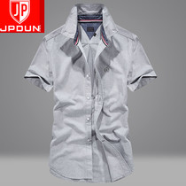 Big Code Mens Shirt Man Short Sleeve Summer Casual Korean Version Male Half Sleeve Shirt Thin Man Short Sleeve Shirt Tide