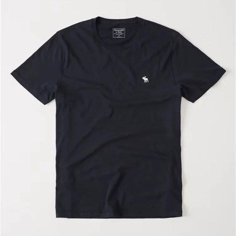 American Af Summer Short-Sleeve T-Shirt for Men, Round Neck, Pure Cotton, Fashionable Slim-Fit Base Shirt, Men's Simple Casual T-Shirt, Trendy