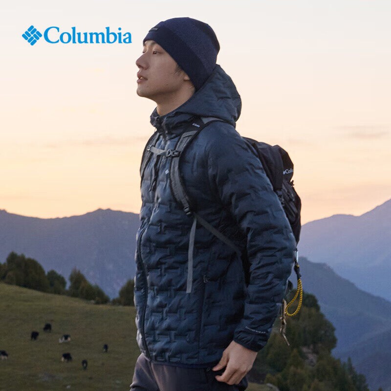 Columbia down Jacket for Men and Women, Outdoor Thermal Insulation and Water-Repellent Jacket We6610