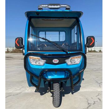 New semi-enclosed electric tricycle, gas-electric dual-purpose adult cargo family vehicle with shed, agricultural cargo battery vehicle