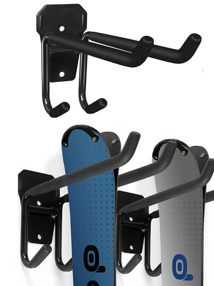 Snowboard and Snowshoe Storage, Display, Organization, Fixed Storage, Display Rack, Skateboard Wall-Mounted Storage Rack