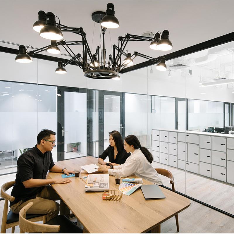 American-Style Spider Eight-Claw Lamp Nordic Restaurant Office Clothing Store Hair Salon Industrial Style Retro Living Room Creative Pendant Light