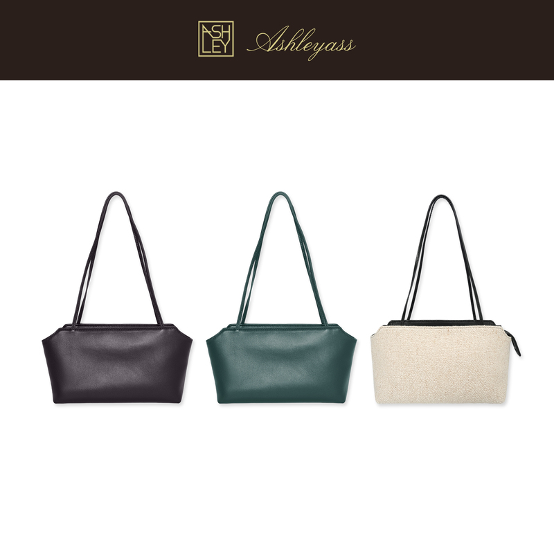 Ashleyass "Toys to Go" New Zealand Imported Water-Dyed Lambskin Versatile Handbag, Shoulder Bag, Underarm Bag