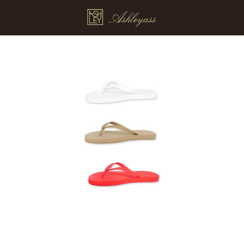 Ashleyass “Red Pepper Sandals” Women's Summer Soft-Soled Comfortable and Versatile Flat Slippers