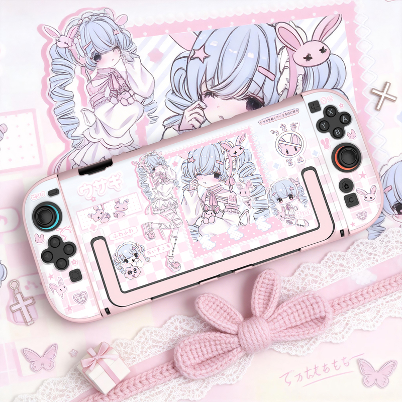 Gleekeys Original Home Rabbit Diary Switch2 Protective Case Anime Two-Dimensional Detachable Shell