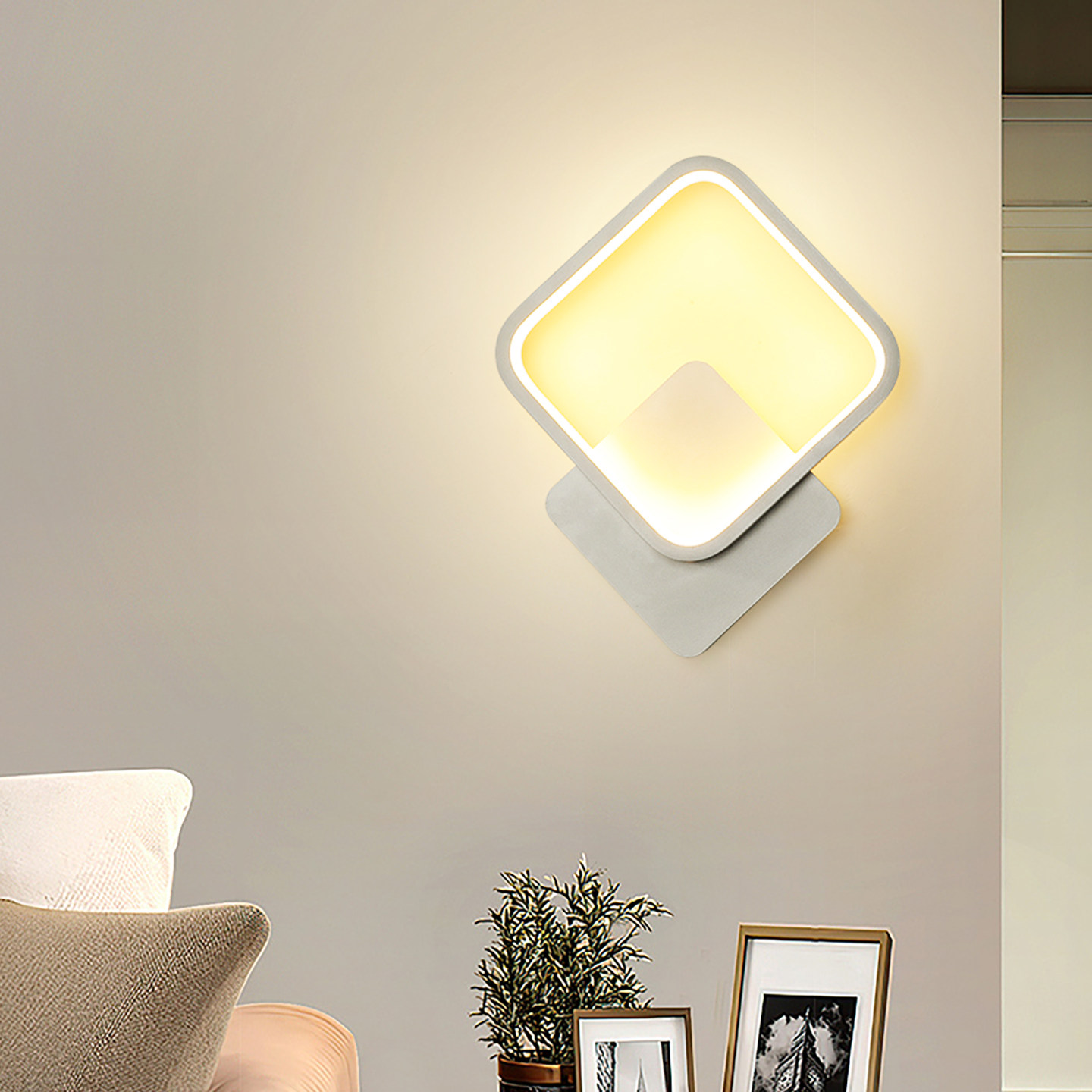 Настенный светильник Zhongshan lighting простая и современная атмосфера кабинета гостиной светодиодной прикроватной лампы креативный настенный светильник 2026 новый стиль