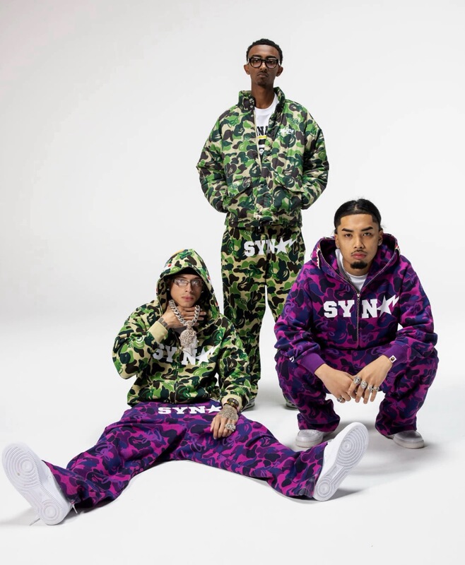 Syna World × Centralcee Three-Party Collaboration 2026 Camouflage Hooded Sweatshirt Set