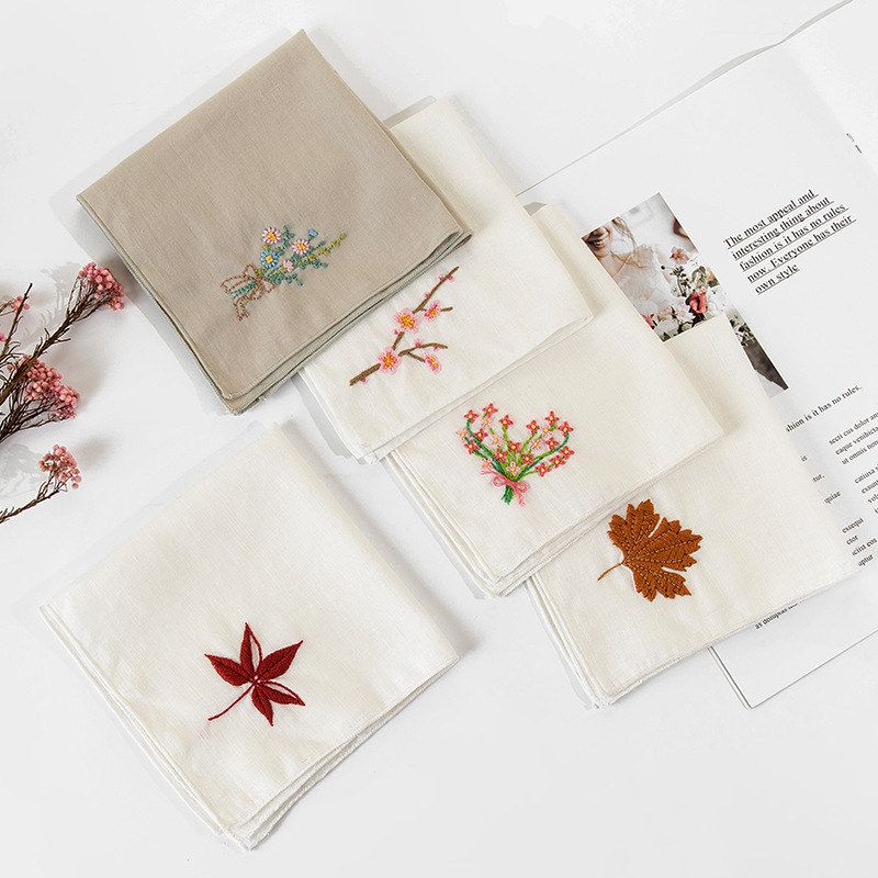 Kc Advanced Handmade Embroidery DIY Self-Embroidery Handkerchief Material Kit for Beginners Suzhou Embroidery Couple Gift