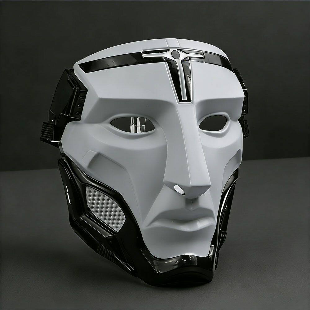 大人気のデルタ・ウォーデンマスク、サイバーパンク・メカニカルマスク、ハロウィンコスプレパーティー用フルフェイスマスク