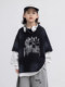 German Razt Brand Store Boys' Faux Two-Piece Sweatshirt Spring and Autumn 2026 New Model for Older Children Spring Base Layer Shirt