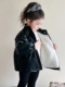 German Razt Brand Store Girls' Fleece-Lined Jacket 2025 New Leather Jacket Winter Mink Coat Leather Clothing