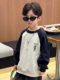 German Razt Brand Store Boys' Spring and Autumn Sports Sweatshirt 2026 New Style Korean Style Cool Toddler