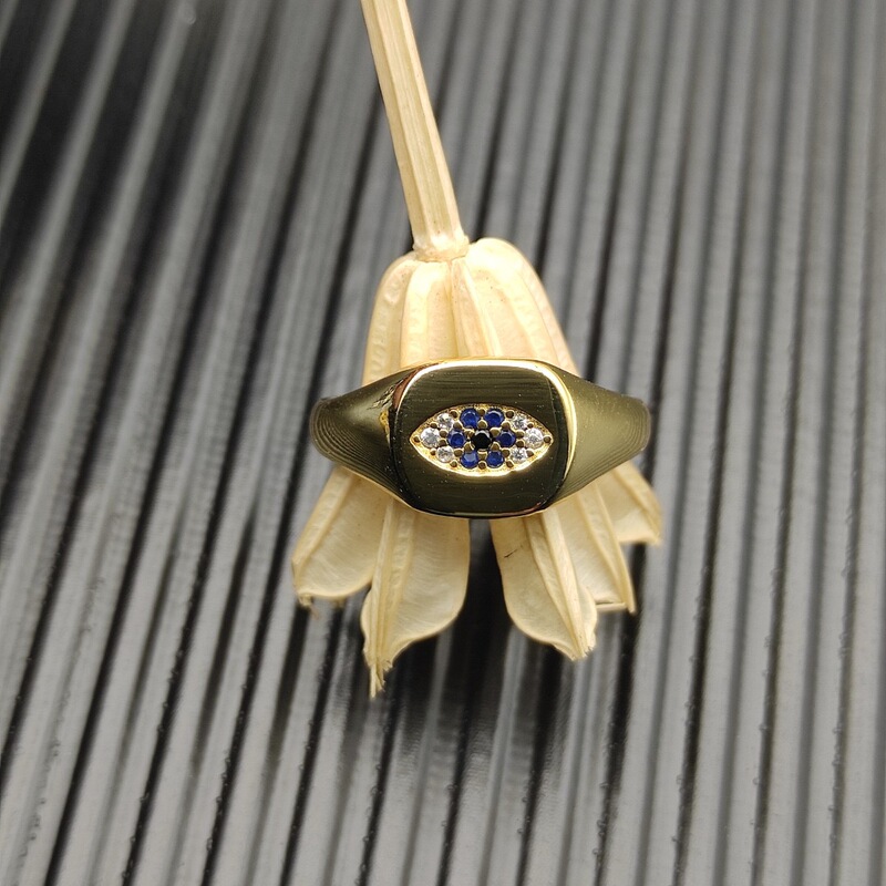 Davidxx David Style 9.7mm Gold Evil Eye Ring, Size 6-7-8-9, Matching Version with Full Packaging Davidxx David Style 9.7mm Gold Evil Eye Ring, Size 6-7-8-9, Matching Version with Full Packaging