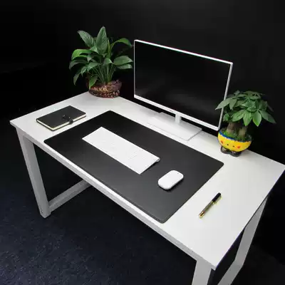 Computer office desk mat business office desk mat leather lock wire mouse pad boss pad custom