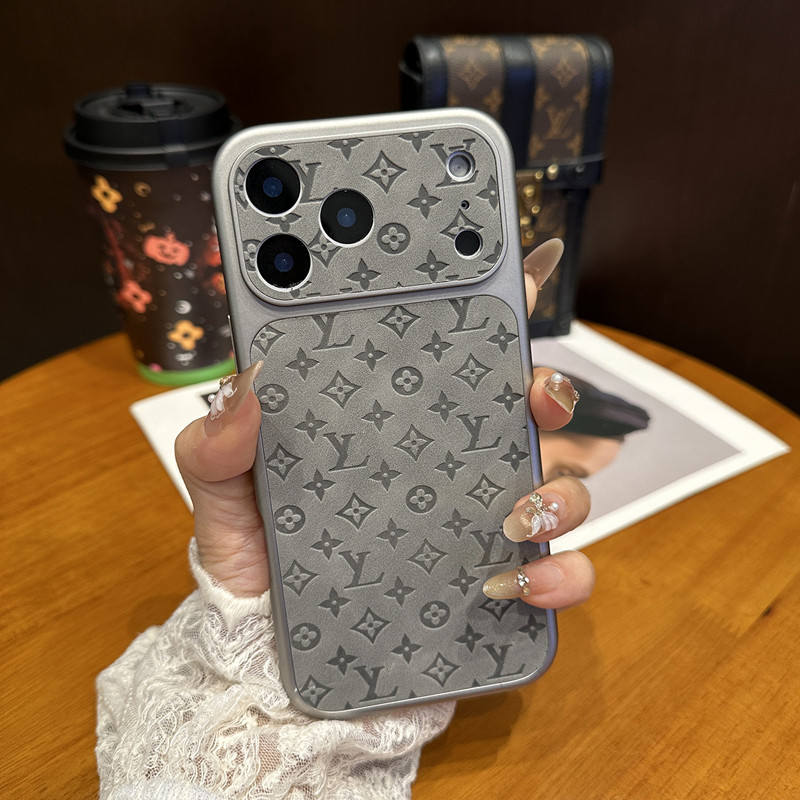 Super Stylish and Attractive Large-View Window Ai Camera Button Full-Cover Case Suitable for Apple 17 Pro Max Phone Case iPhone 16 Pro Lychee Leather Texture Anti-Drop Protective Soft Case 15Pm/14/13