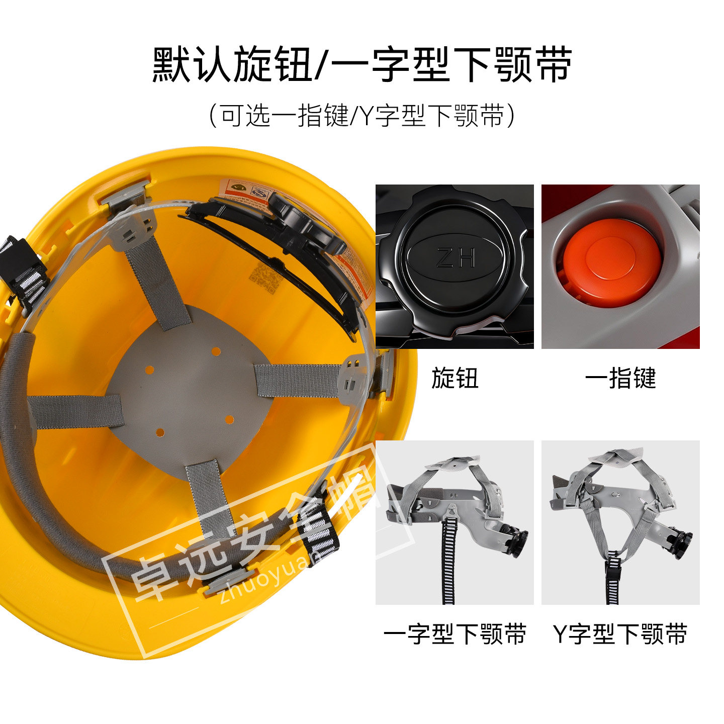 Каска строительная Zhuoyuan ZY-10 красная