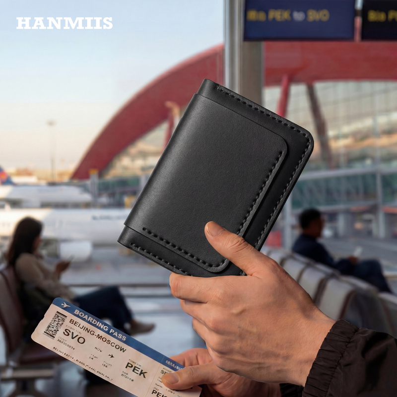 Hanmiis First-Layer Cowhide Wallet, Purely Handmade, Men's Card Holder, Passport Holder, Gift for Husband, Travel Document Holder Hanmiis First-Layer Cowhide Wallet, Purely Handmade, Men's Card Holder, Passport Holder, Gift for Husband, Travel Document Holder